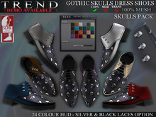 TREND - MENS GOTHIC SKULL SHOES - SKULLS PACK - SLINK