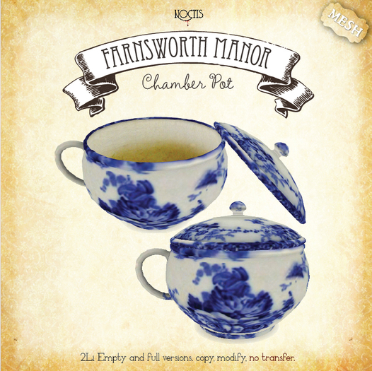 [noctis] Farnsworth Manor Chamber Pots BOXED