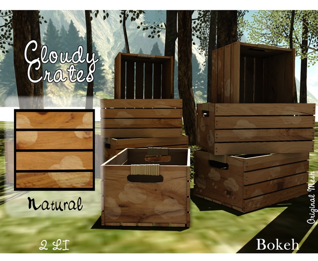 Cloudy Crates "Natural" - Bokeh