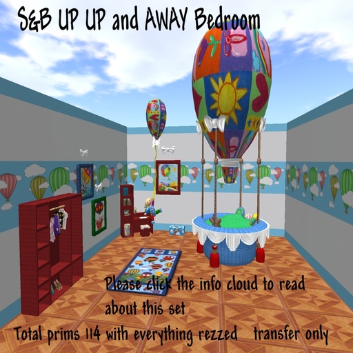 S&B UP UP and AWAY bedroom set 