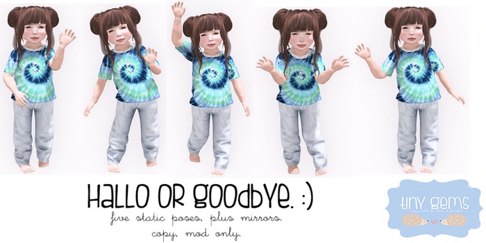 {tg.} - Hallo or Goodbye! :) (boxed)