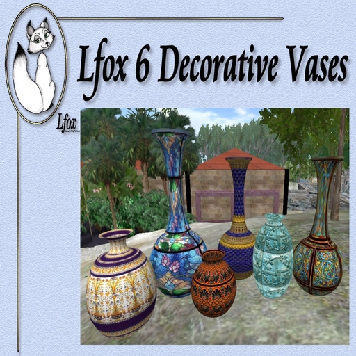 lfox 6 Decorative Vases