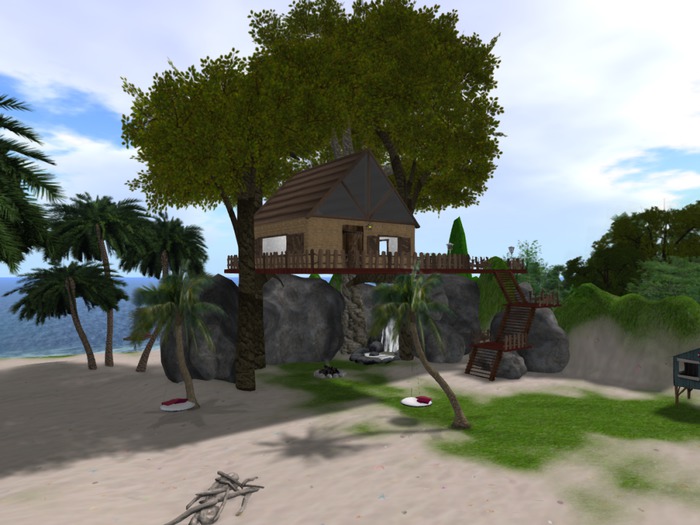 .::S:M::. Tree House box - 170 Prims - Copy,Modify