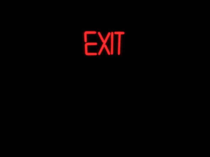 exit neon light