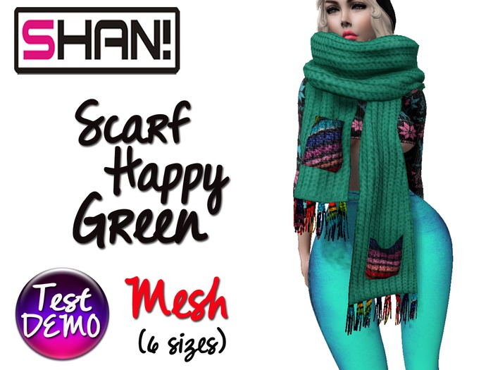 (Shan!) Scarf Happy Green