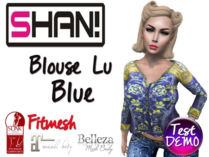 (SHAN!) Blouse LU Blue