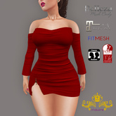 {M.S} Bianca Mini Dress Red :: Mesh ::