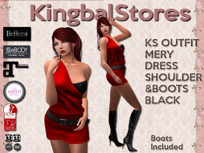 KS OUTFIT MERY DRESS SHOULDER TO AIR