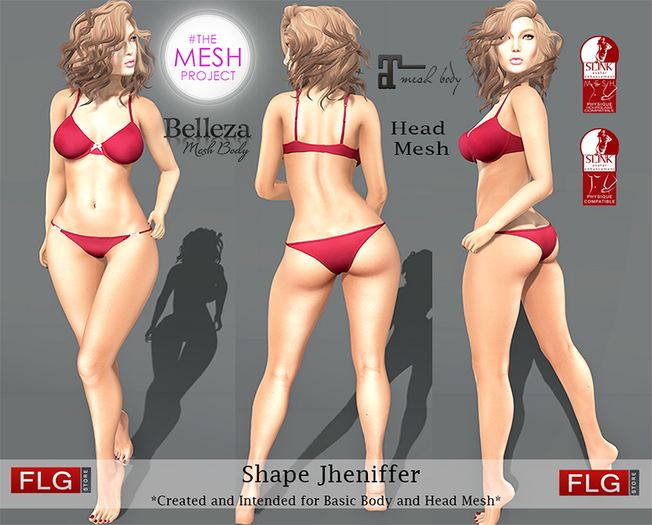 ::FLG Shape Jeniffer for Mesh Body and Head Mesh ::