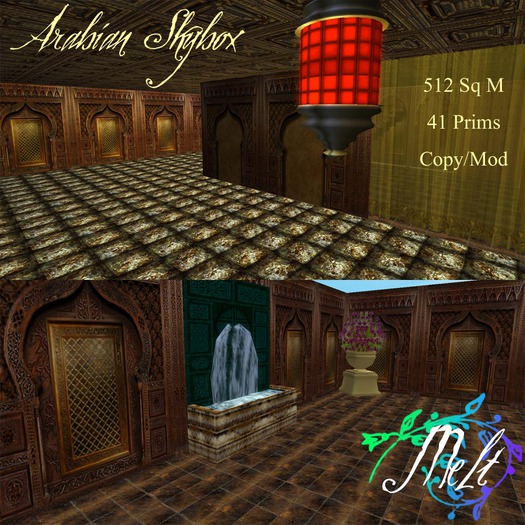 {Melt} Arabian Skybox 41 Prims BOX
