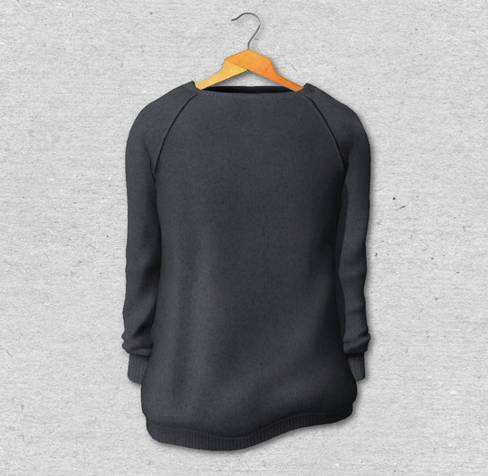 BlankLine Simple Sweater [Navy] fitted