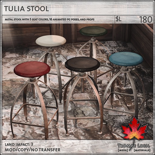 Trompe Loeil - Tulia Stool [mesh]