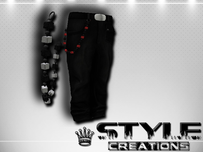 -STYLE- SWAG JEANS+CHAIN