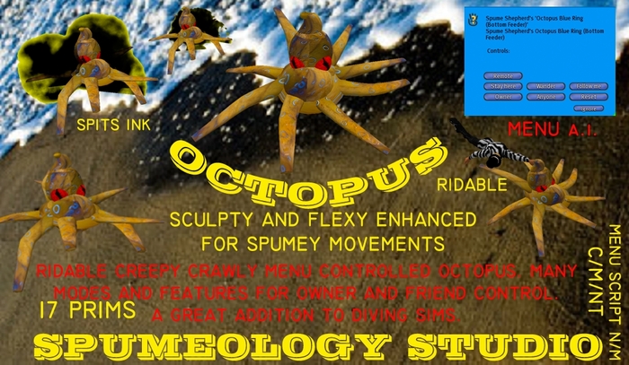 Octopus Ridable Sculpty Flexy Fun! Sale til deactivated