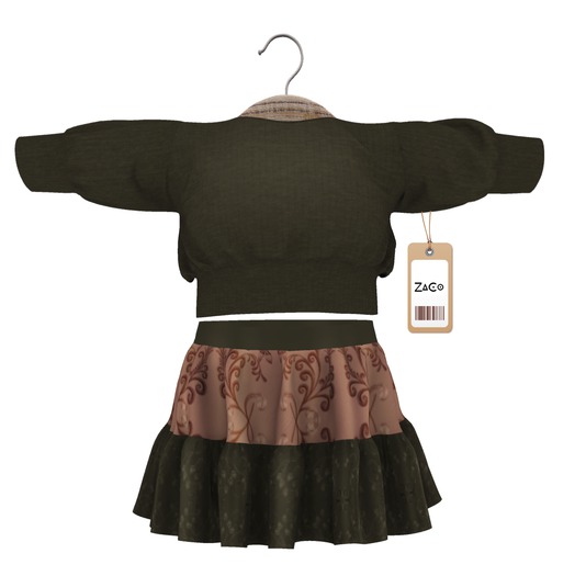 ZaCo: Naffie Outfit In Green TODDLEEDOO