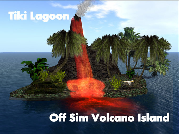 Tiki Lagoon OFF SIM Volcano Island 