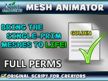 Single-Prim Mesh Model Animator Script FULL PERMS