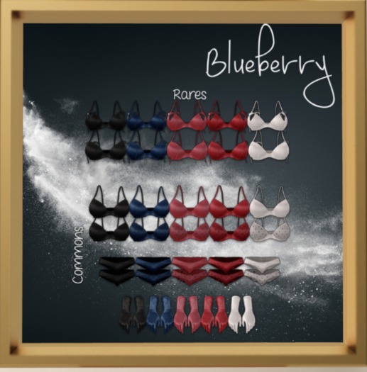 9. Blueberry / RARE / Flirt - Bra (Game) - Fire (Boxed) (M)