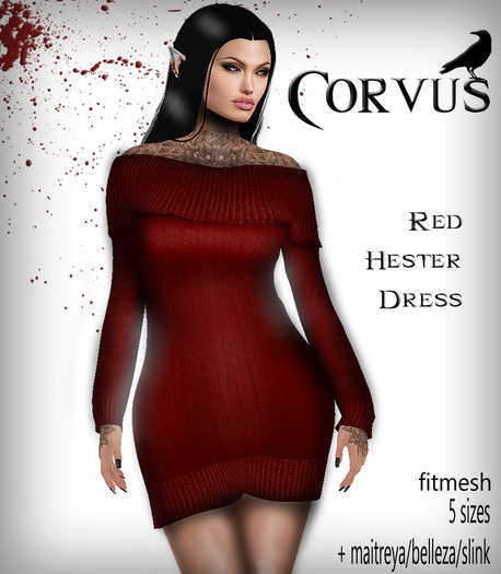 Corvus : Red Hester Dress