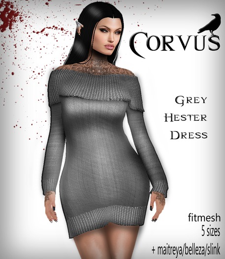Corvus : Grey Hester Dress