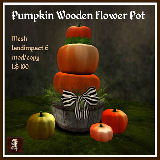 *IOLAIR* Pumpkin Wooden Flower Pot Box