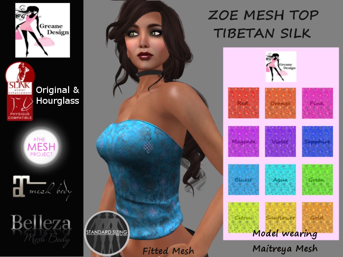 GreaneDesign ZOE TOP - Tibetan DEMO boxed