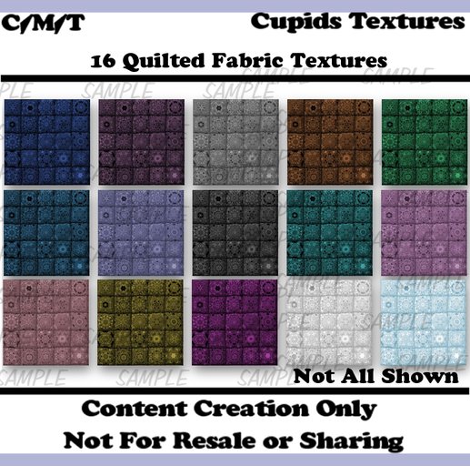 *CUPIDS TEXTURES* 16 quilt textures