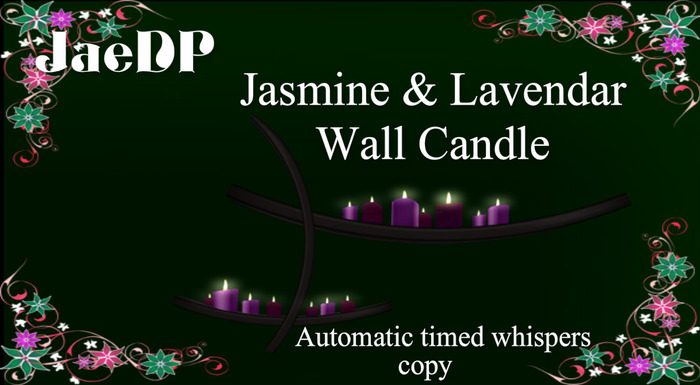 Jasmine & Lavender Wall Candle