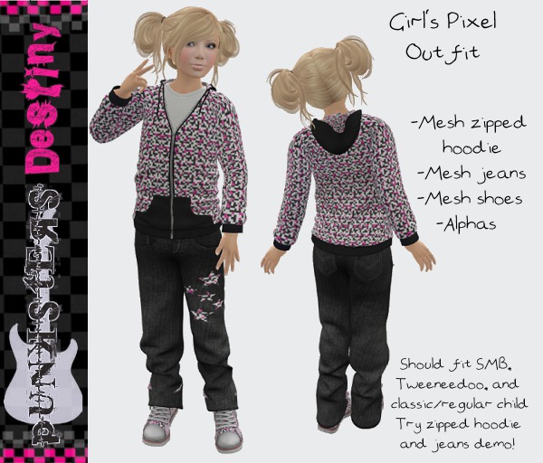*PD* Girl's Pixel outfit