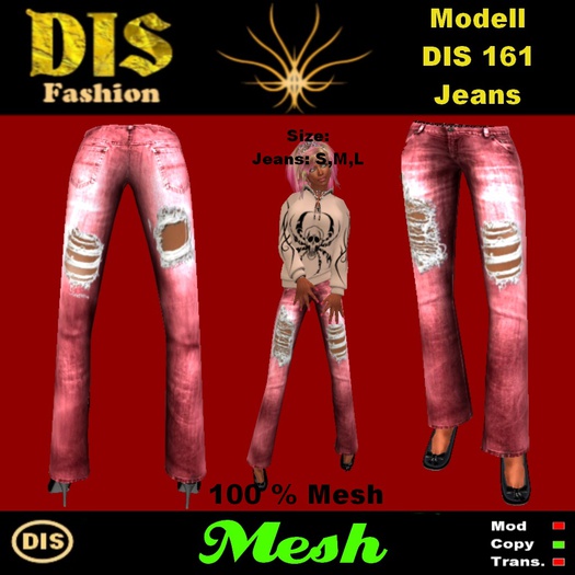 LooK 161 Mesh Jeans
