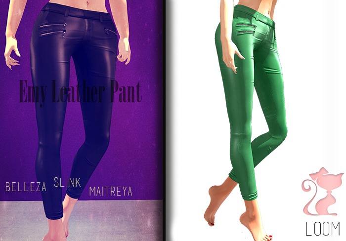 LOOM. Emy Leather Pant Green