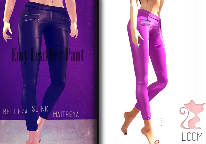 LOOM. Emy Leather Pant pink