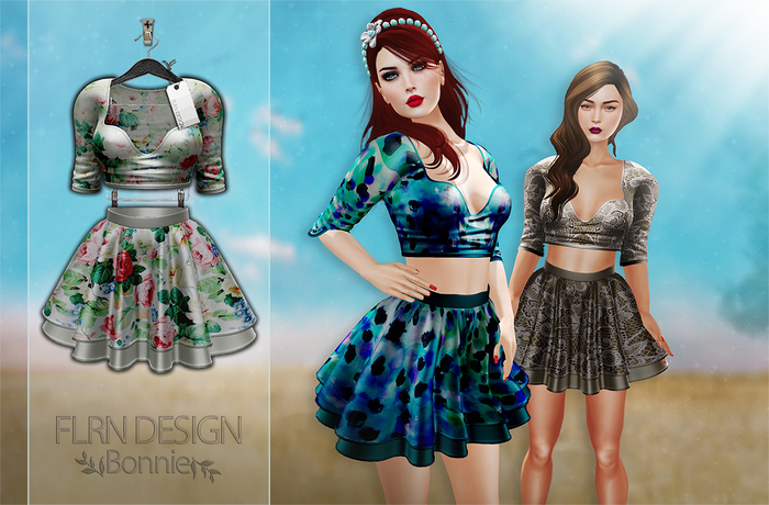 [FLRN] Bonnie Top&Skirt V1 Roses
