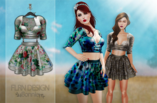 Bonnie Top&Skirt V1 Roses