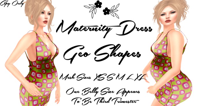~TCR~ Maternity~ Maternity Dress Geo Shapes