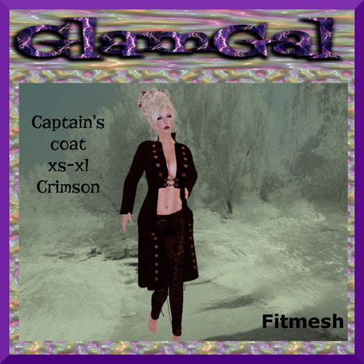 GlamGal Captain Crimson Coat Box