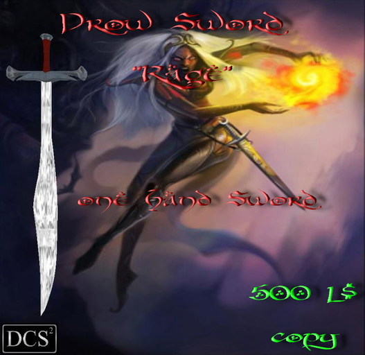 Drow Sword "Rage"