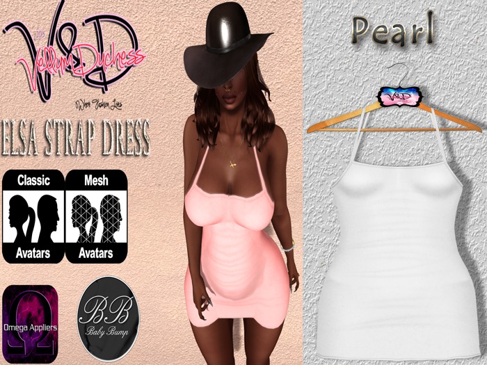 {VD} Elsa Strap Dress [Pearl] 
