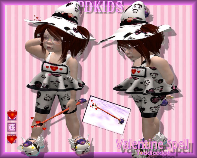 GPDKIDS Valentine Spell Panda