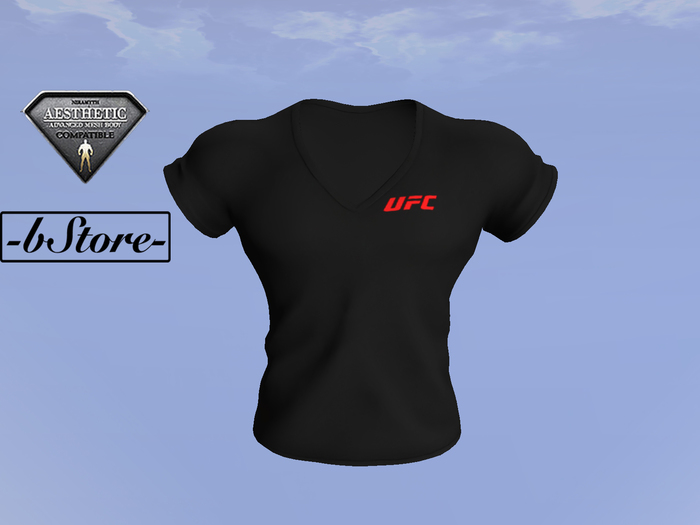 -bStore- Aesthetic V-Neck Shirt UFC Red
