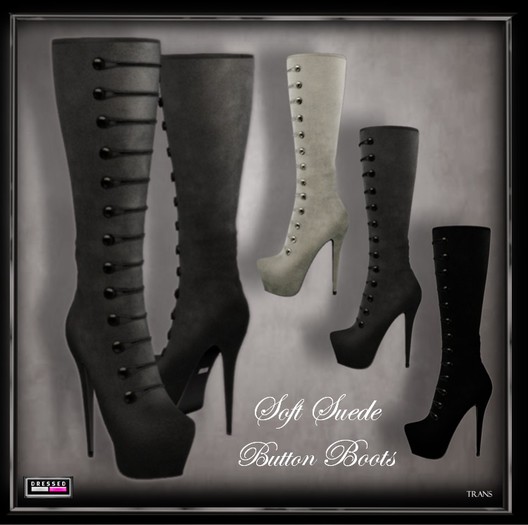 ::DBL:: Soft Suede Button Boots (3 Color HUD)