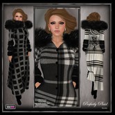 ::DBL:: Perfectly Plaid Winter Coat ~ Black n' Whites