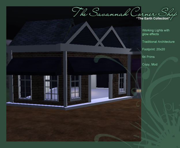 N30 The Savannah Corner Shop (Earth Collection) BOXED