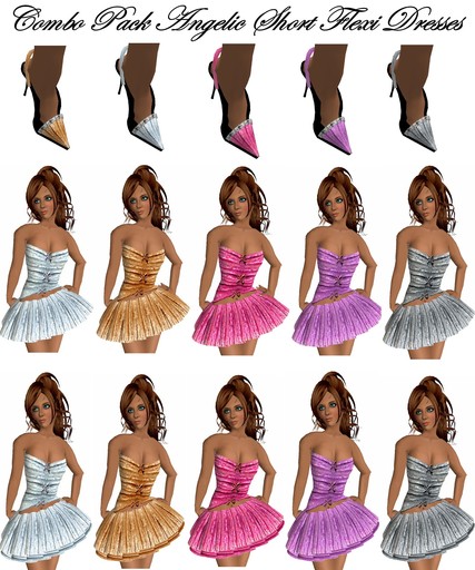 Combo pack angelic flexi dresses