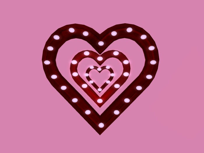 DD Multi Heart Marquee Red