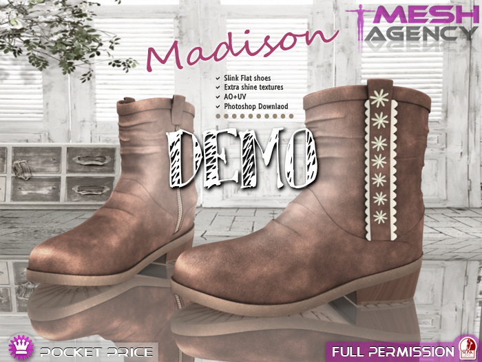 ::MA:: Slink & Regular Flat Booties "Madison" - DEMO