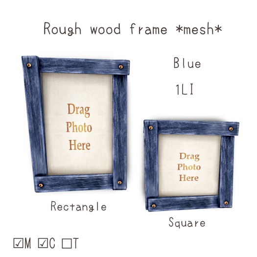[M*G*S] Rough Wood Frame *Walnut* set
