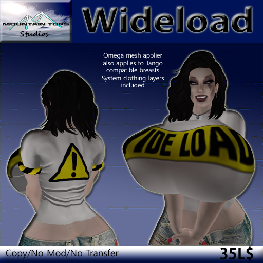 Mountain Tops Wide Load White tee