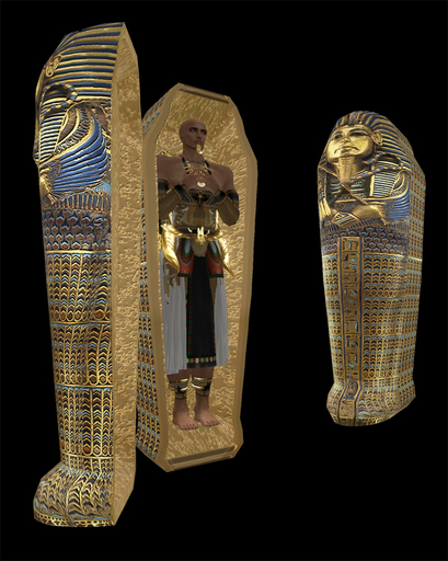 Tutankhamun Sculpted Sarcophagus