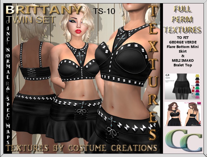 BRITTANY TWIN SET TS-10 FULL PERM TEXTURE